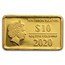 2020 Solomon Islands 1/2 Gram Gold Zodiac Ingot (Virgo)
