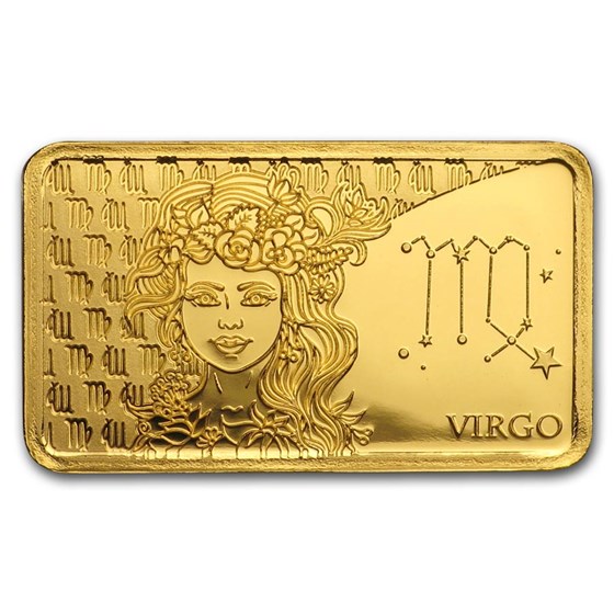 2020 Solomon Islands 1/2 Gram Gold Zodiac Ingot (Virgo) 2020 Solomon Islands 1/2 Gram Gold Zodiac Ingot (Virgo)