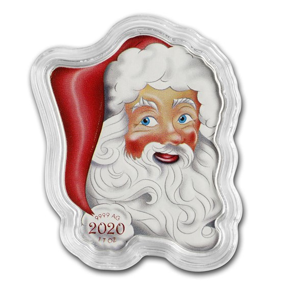 2020 Solomon Islands 1 oz Silver $2 Colorized Santa 2020 Solomon Islands 1 oz Silver $2 Colorized Santa