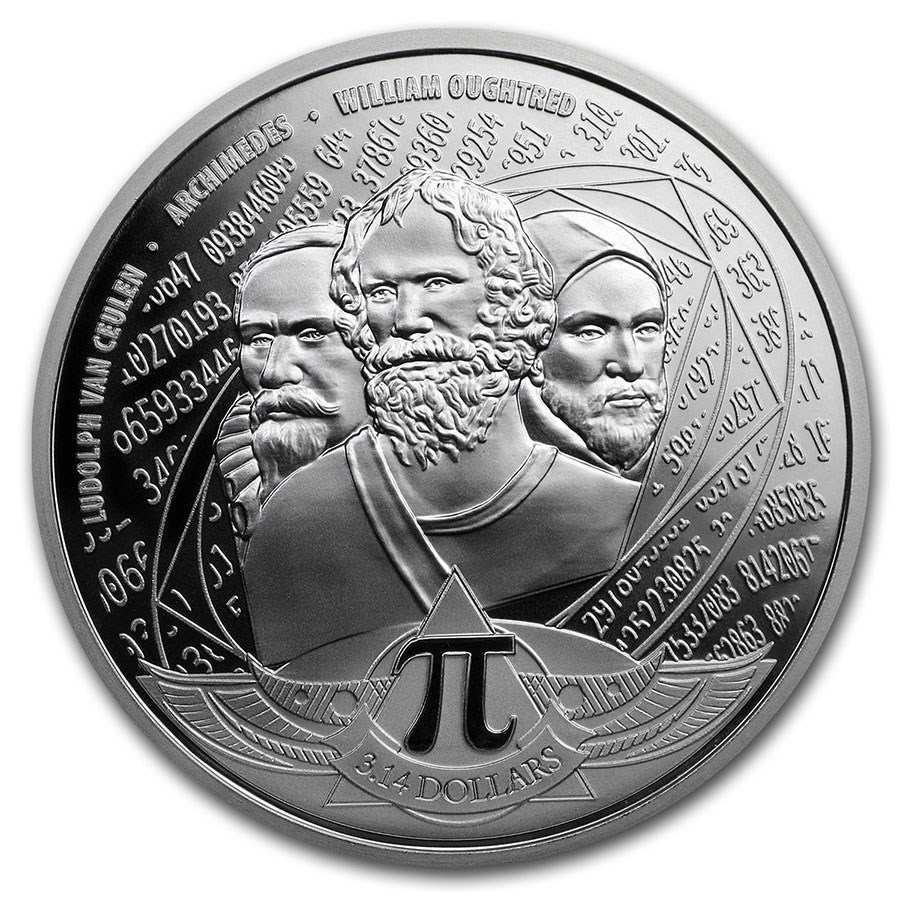 2020 Solomon Islands 1 oz Silver Number Pi BU