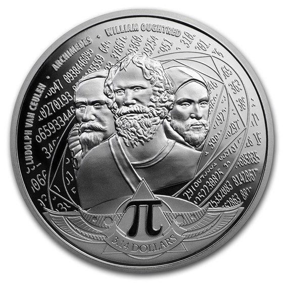 2020 Solomon Islands 1 oz Silver Number Pi BU 2020 Solomon Islands 1 oz Silver Number Pi BU