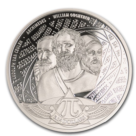 2020 Solomon Islands 1 oz Silver Proof Number Pi 2020 Solomon Islands 1 oz Silver Proof Number Pi