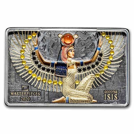 2020 Solomon Islands 200 gram Silver Goddess Isis (Abrasions) 2020 Solomon Islands 200 gram Silver Goddess Isis (Abrasions)