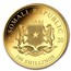 2020 Somalia 1/10 oz Gold African Elephant BU
