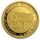 2020 Somalia 1/25 oz Gold African Elephant BU