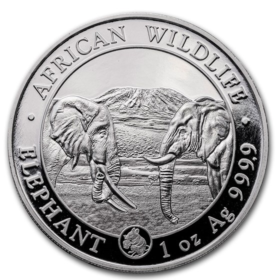 2020 Somalia 1 oz Silver Elephant BU (Mouse Privy)