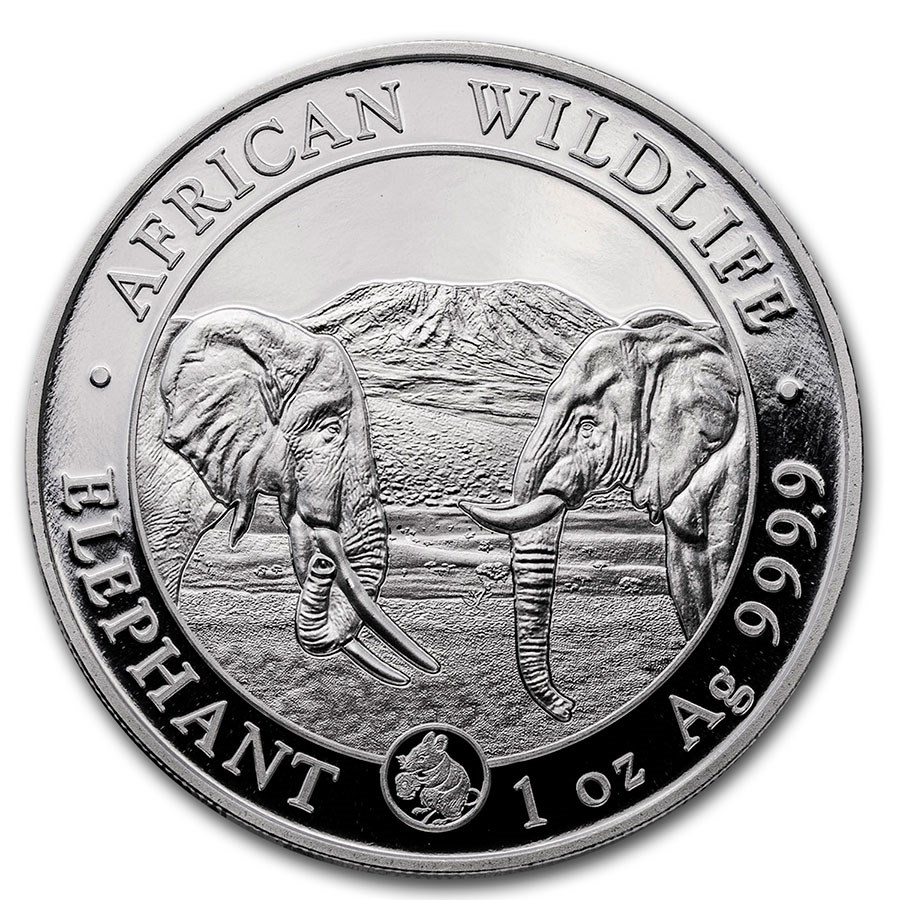 2020 Somalia 1 oz Silver Elephant BU (Mouse Privy)