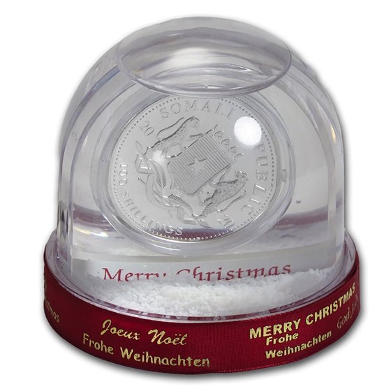 2022 Somalia 1 Oz Silver Elephant Christmas Issue In Snow Globe Buy 2020 Somalia 1 oz Silver Elephant Christmas Issue in Snow Globe APMEX