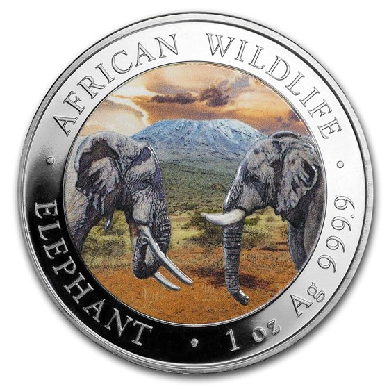 Buy 2020 Somalia 1 oz Silver Elephant (Colorized) | APMEX