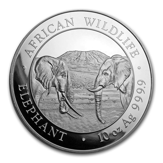 2020 Somalia 10 oz Silver Elephant BU 2020 Somalia 10 oz Silver Elephant BU