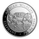 2020 Somalia 2 oz Silver Elephant BU