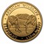 2020 Somalia 4-Coin Gold African Elephant Prestige Proof Set