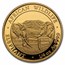2020 Somalia 4-Coin Gold African Elephant Prestige Proof Set