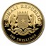 2020 Somalia 4-Coin Gold African Wildlife Leopard Prestige Set