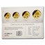 2020 Somalia 4-Coin Gold African Wildlife Leopard Prestige Set