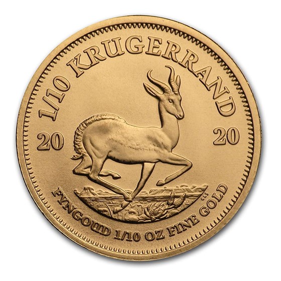 2020 South Africa 1/10 oz Gold Krugerrand 2020 South Africa 1/10 oz Gold Krugerrand