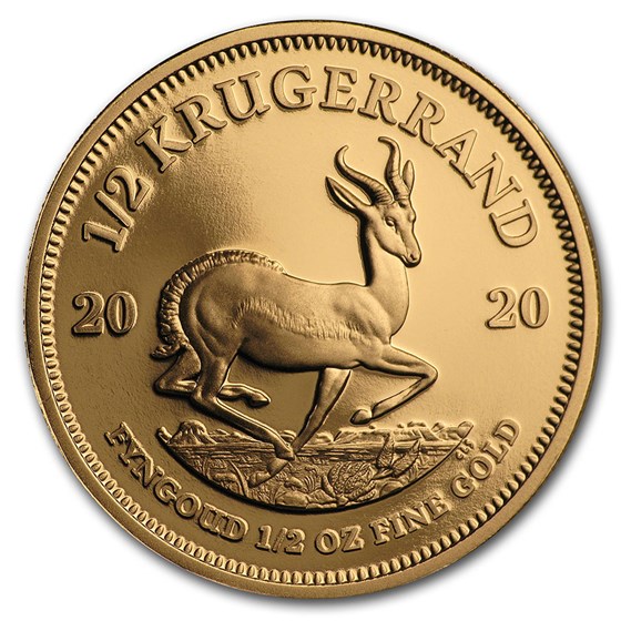 2020 South Africa 1/2 oz Proof Gold Krugerrand 2020 South Africa 1/2 oz Proof Gold Krugerrand