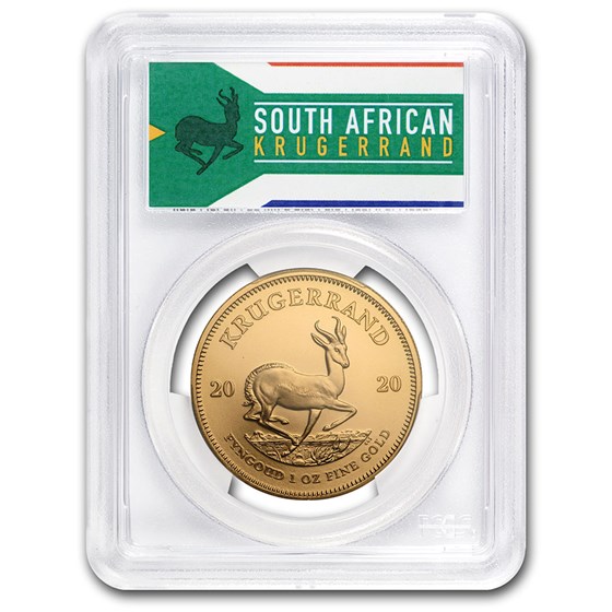 2020 South Africa 1 oz Gold Krugerrand MS-69 PCGS 2020 South Africa 1 oz Gold Krugerrand MS-69 PCGS