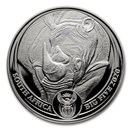 2020 South Africa 1 oz Silver Big Five Rhino BU
