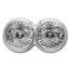 2020 South Africa 2-Coin Silver Big Five Leopard Proof Set