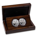 2020 South Africa 2-Coin Silver Big Five Leopard Proof Set