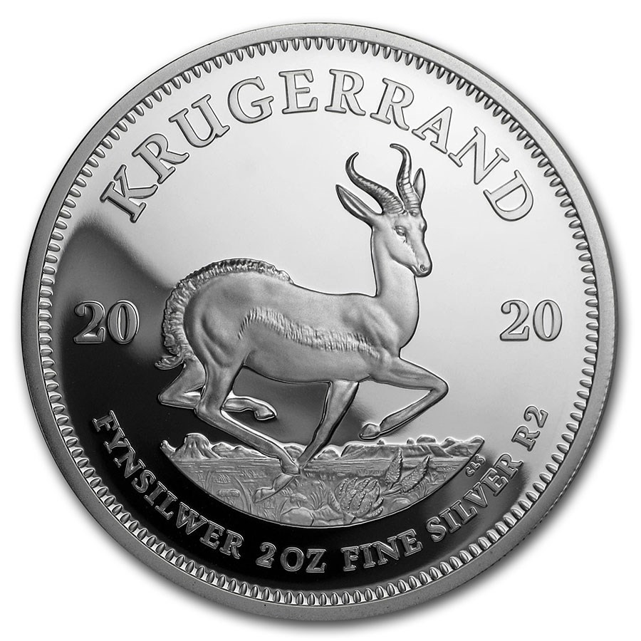 2020 South Africa 2 oz Silver Krugerrand Proof