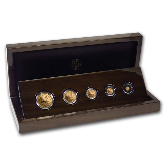 2020 South Africa 5-coin Gold Krugerrand Fractional Proof Set 2020 South Africa 5-coin Gold Krugerrand Fractional Proof Set