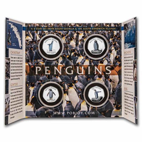 2020 South Georgia Cu-Nickel 50p Penguins Set: Collector's Album 2020 South Georgia Cu-Nickel 50p Penguins Set: Collector's Album