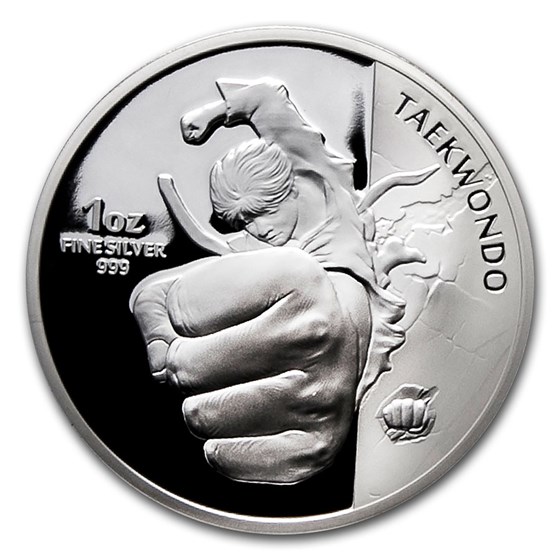 2020 South Korea 1 oz Silver K-Series Taekwondo Proof 2020 South Korea 1 oz Silver K-Series Taekwondo Proof