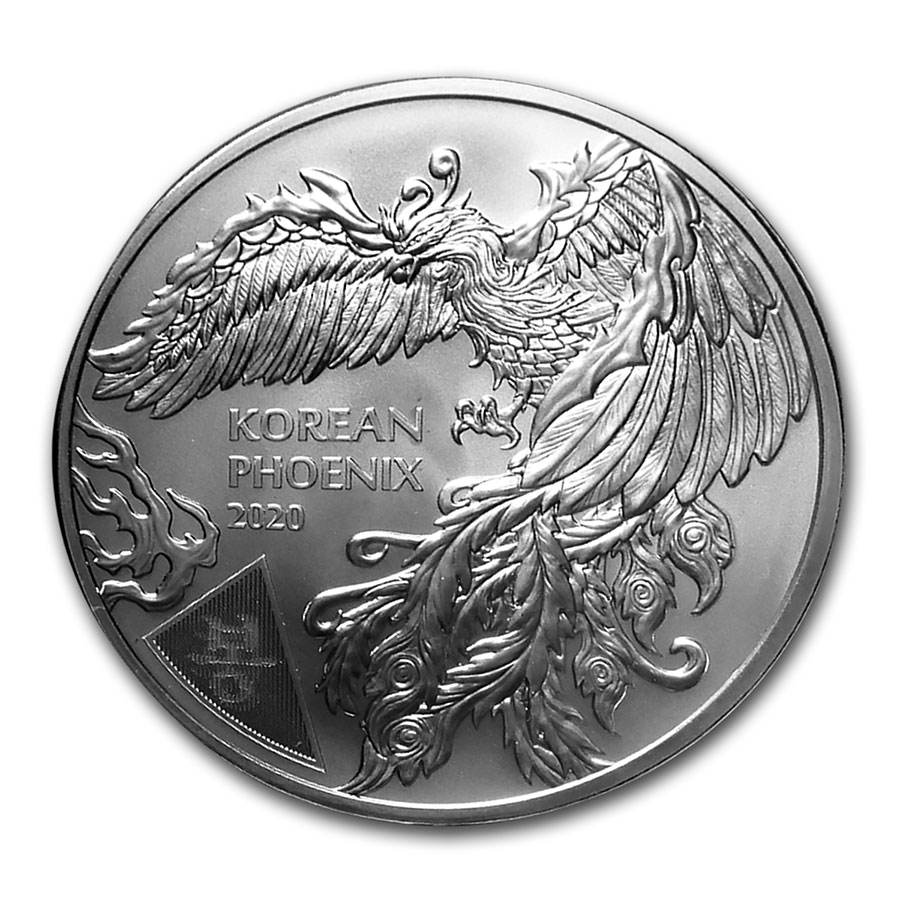 【後払い手数料無料】 Buy 2020 South Korea 1 oz Silver Phoenix BU | APMEX コレクション