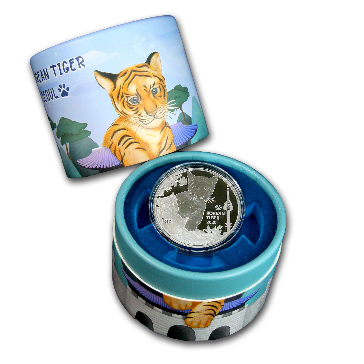 Buy 2020 South Korea 1 oz Silver Tiger Proof (w/ Box & COA) | APMEX