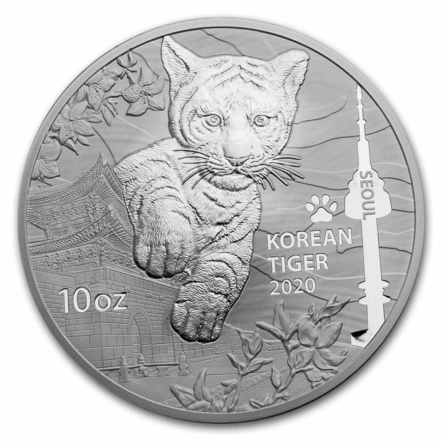 Buy 2020 South Korea 10 oz Silver Tiger BU | APMEX