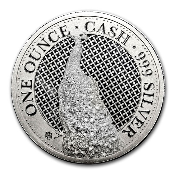 2020 St. Helena 1 oz Silver £1 Cash India Wildlife: The Peacock 2020 St. Helena 1 oz Silver £1 Cash India Wildlife: The Peacock