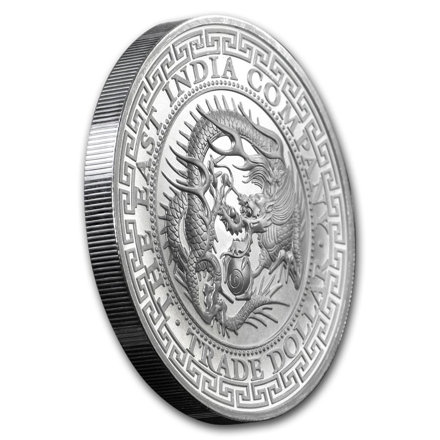 Buy 2020 St. Helena 1 oz Silver Japanese Trade Dollar Restrike (BU