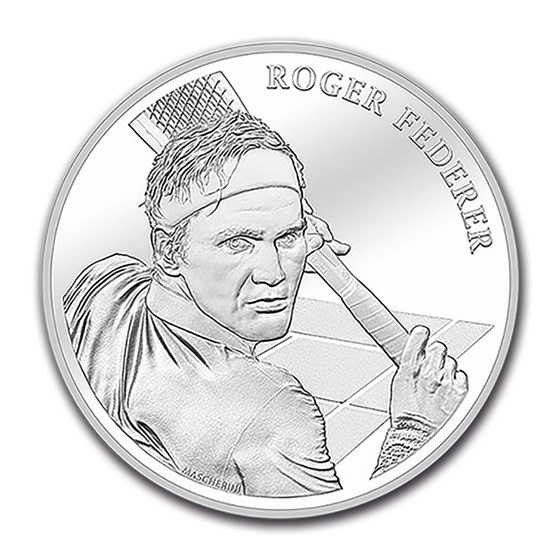 2020 Switzerland Silver 20 CHF Roger Federer BU 2020 Switzerland Silver 20 CHF Roger Federer BU