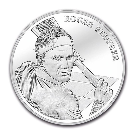 2020 Switzerland Silver 20 CHF Roger Federer (w/Folder) 2020 Switzerland Silver 20 CHF Roger Federer (w/Folder)