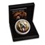 2020 Tanzania 2 oz Silver Rare Wildlife Proof: Grizzly Bear