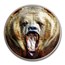 2020 Tanzania 2 oz Silver Rare Wildlife Proof: Grizzly Bear
