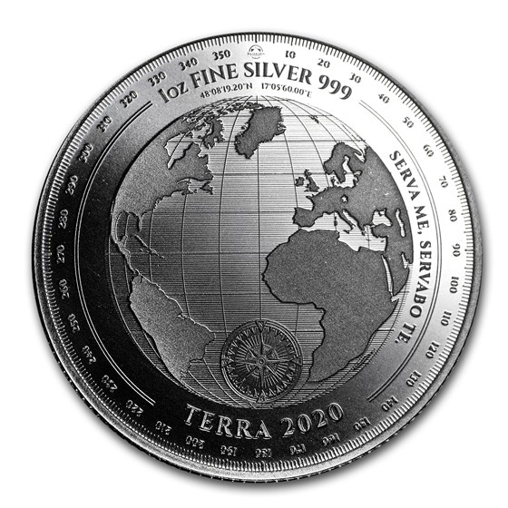 2020 Tokelau 1 oz Silver $5 Terra BU 2020 Tokelau 1 oz Silver $5 Terra BU