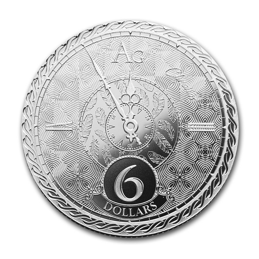 2020 Tokelau 1 oz Silver $6 Chronos