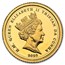2020 Tristan Da Cunha 1/8 Gold Sovereign Pre-Decimal 50th Anniv.