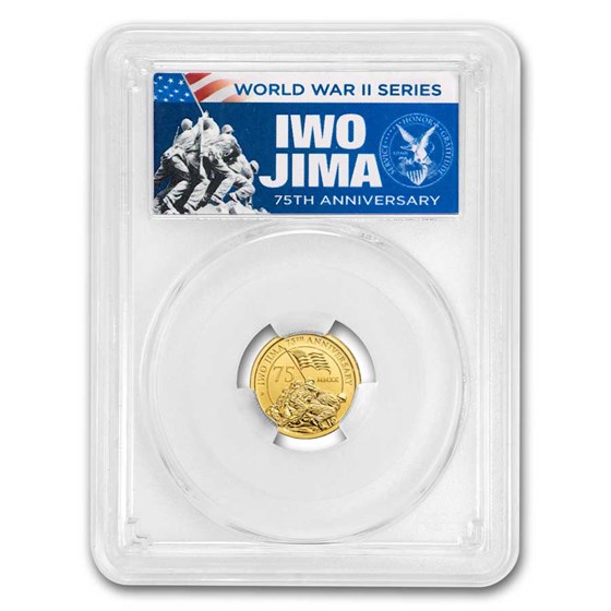 2020 Tuvalu 1/10 oz Gold Iwo Jima 75th Anniv MS-70 PCGS (FDI) 2020 Tuvalu 1/10 oz Gold Iwo Jima 75th Anniv MS-70 PCGS (FDI)