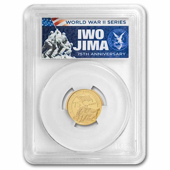 2020 Tuvalu 1/4 oz Gold Iwo Jima 75th Anniversary PR-70 PCGS FDI