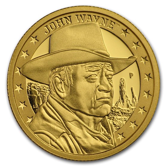 2020 Tuvalu 1/4 oz Gold John Wayne Proof