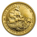 2020 Tuvalu 1 oz Gold Black Flag (The Royal Fortune)