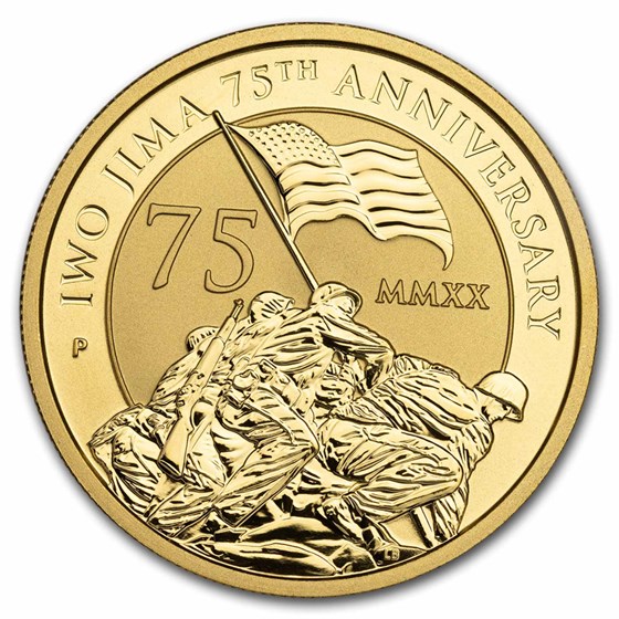 2020 Tuvalu 1 oz Gold Iwo Jima 75th Anniversary BU 2020 Tuvalu 1 oz Gold Iwo Jima 75th Anniversary BU