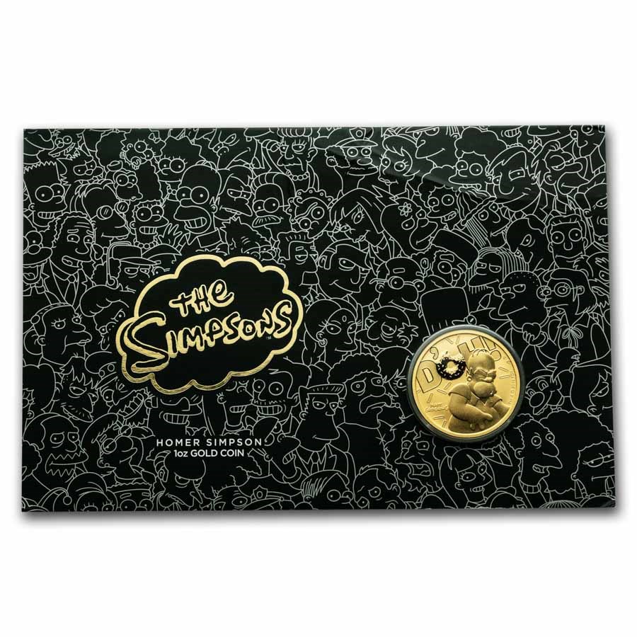 2020 Tuvalu 1 oz Gold The Simpsons: Homer BU (In Assay)