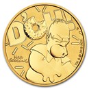 2020 Tuvalu 1 oz Gold The Simpsons: Homer BU