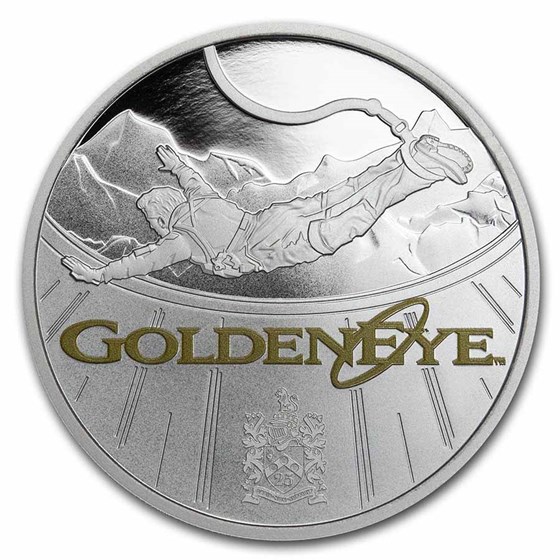 Buy 2020 TV 1 oz Ag 007 Bond GoldenEye 25th Anniv | APMEX