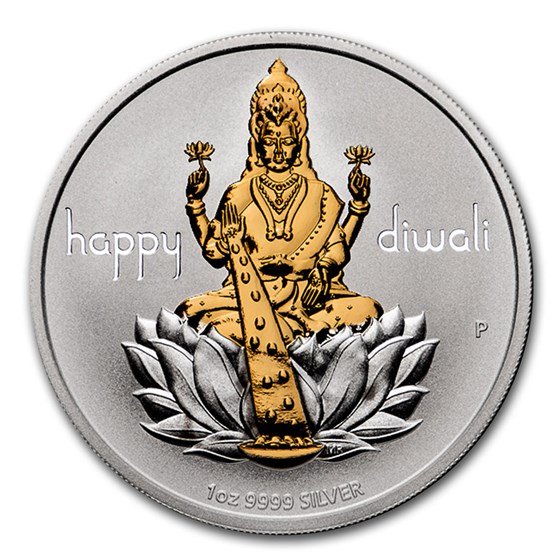 2020 Tuvalu 1 oz Silver $1 Diwali Medallion 2020 Tuvalu 1 oz Silver $1 Diwali Medallion